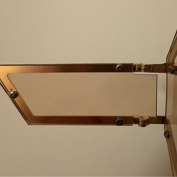 Stylish Gold Geometric Sunglasses - Picture 8 of 11